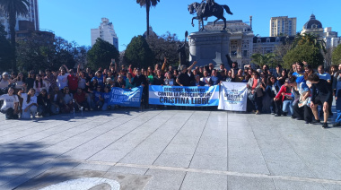 Jornada de repintado de pañuelos contra la proscripción de Cristina y en defensa de la democracia