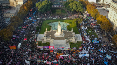 A 10 años del primer #NiUnaMenos, la CTA movilizó al Congreso: “unimos todas las luchas”