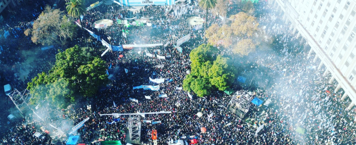La CTA se movilizó en defensa de la democracia