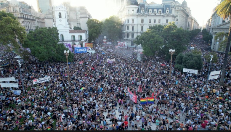 Multitudinaria Marcha Federal del Orgullo contra el fascismo de Milei