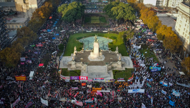 A 10 años del primer #NiUnaMenos, la CTA movilizó al Congreso: “unimos todas las luchas”
