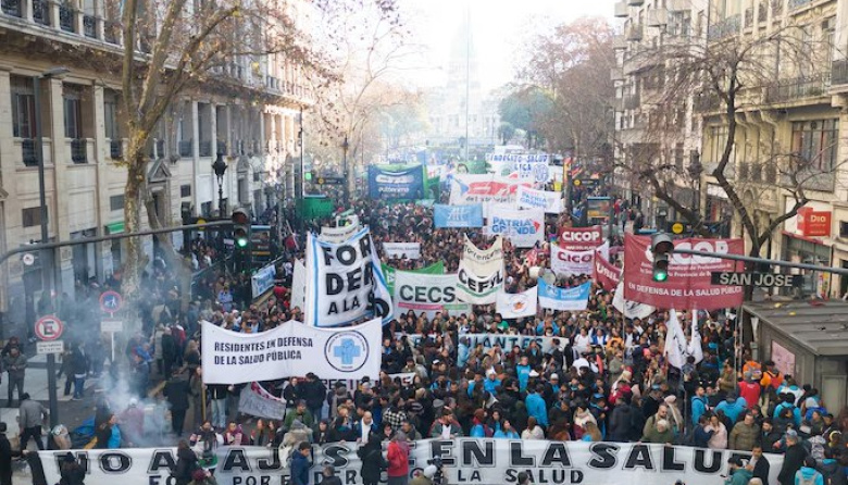 La CTA Bonaerense movilizó en defensa de la salud pública