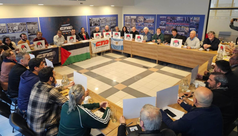 El Representante Palestino de Argentina recibió el apoyo de las CTA