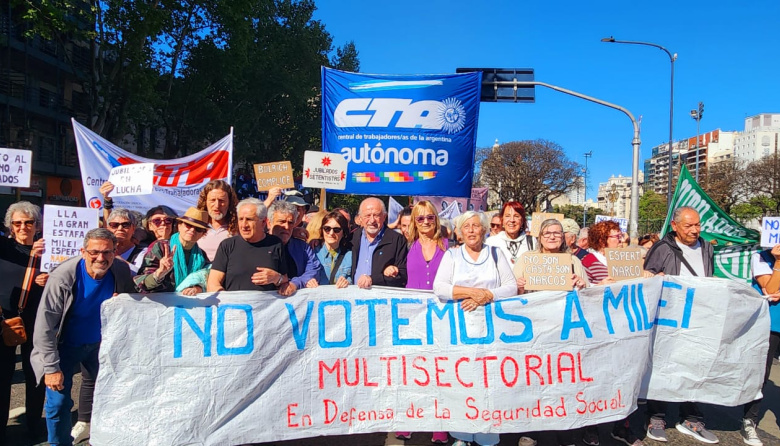 Una nueva manifestación de lucha con presencia de las CTA