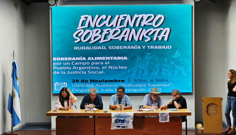 Pergamino: Encuentro Soberanista sobre ruralidad y trabajo