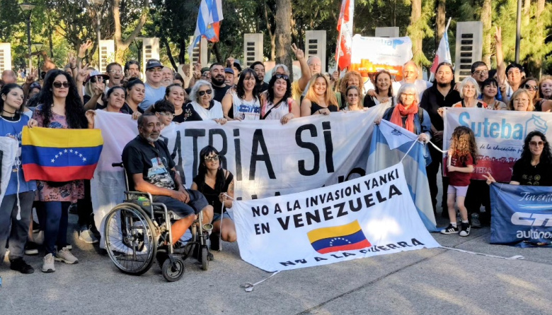 Movilización en contra de la invasión en Venezuela