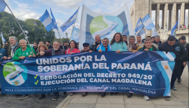 Rechazo a la privatización de la Vía Troncal Paraná - Paraguay