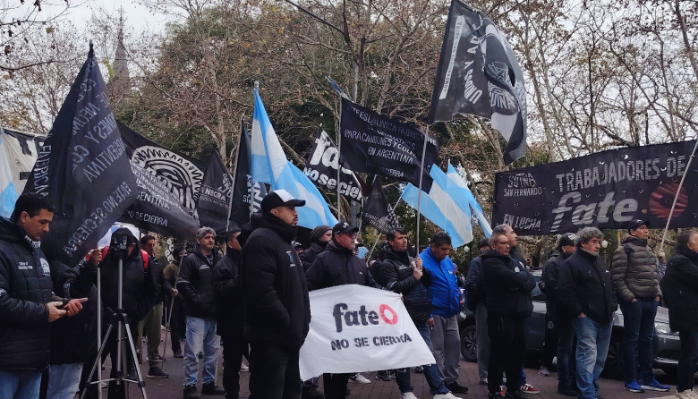 La CTA acompañó el reclamo de los trabajadores de FATE contra las imputaciones de la Justicia