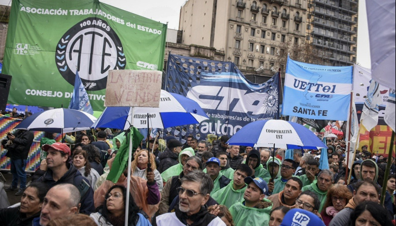 La CTA Autónoma bonaerense se movilizó en defensa de la soberanía y contra la entrega del territorio