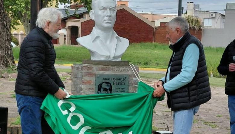 Las 3 centrales sindicales homenajearon a Perón en Pergamino