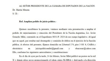 Estafa Mundial: La CTA amplía el pedido de juicio político a Javier Milei junto a otras personalidades