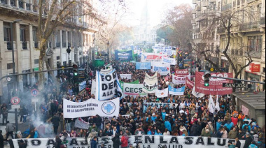 La CTA Bonaerense movilizó en defensa de la salud pública