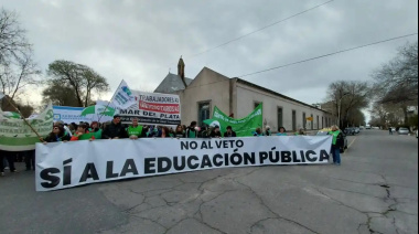 Mar del Plata movilizada contra el veto a la Ley de Financiamiento Universitario