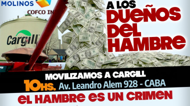 Organizaciones sociales convocarán una concentración frente a la empresa Cargill