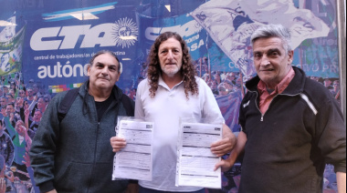 Organizaciones sociales se suman a la CTAA