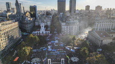 El Pueblo movilizado exigió a Milei el cumplimiento de la Ley de Financiamiento Universitario