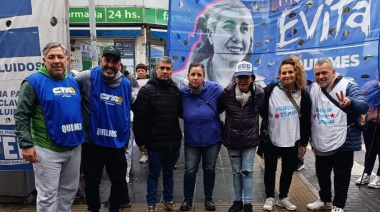 Protesta de organizaciones sociales en el centro de Quilmes