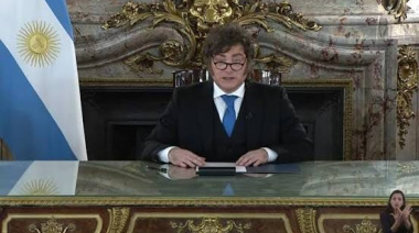 El manotazo de ahogado de Milei en cadena nacional