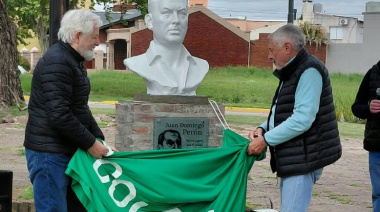 Las 3 centrales sindicales homenajearon a Perón en Pergamino