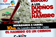 Organizaciones sociales convocarán una concentración frente a la empresa Cargill