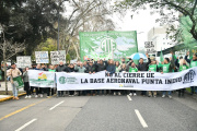 La CTA marchó contra el desmantelamiento de la Base Aeronaval de Punta Indio