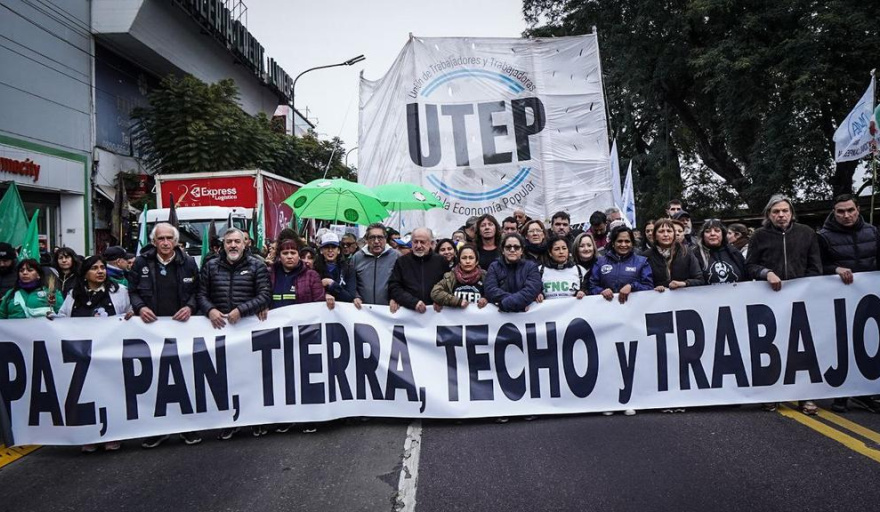 La CTA Bonaerense presente en la movilización de San Cayetano