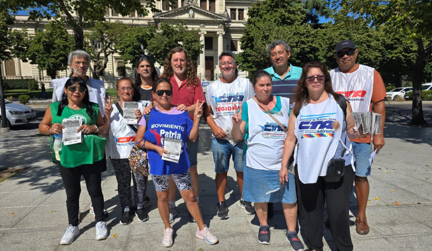 Jornada de volanteada en todo el territorio bonaerense en la previa al paro y la movilización de este miércoles 11