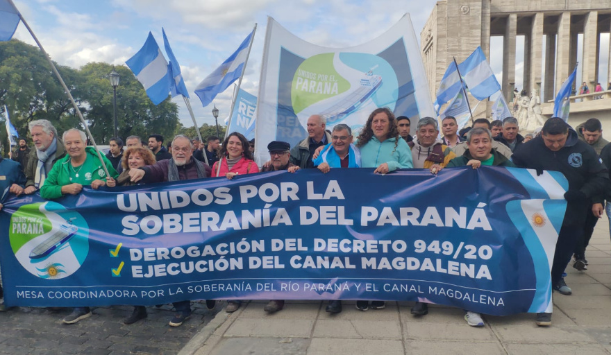 Rechazo a la privatización de la Vía Troncal Paraná - Paraguay