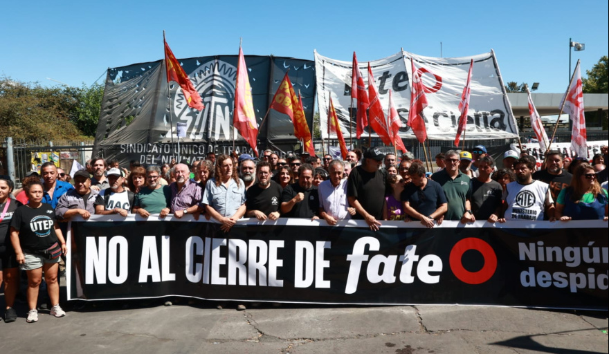 Las CTA presentes en el abrazo a FATE 